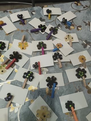 Segnaposto Trifoglio - Oro e Nero