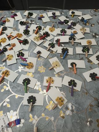 Segnaposto Trifoglio - Oro e Nero