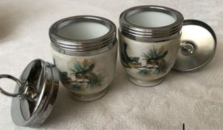 Uova vintage dipinte a mano (2 unità)