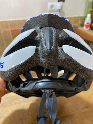 Casco bici GES blanco-azul