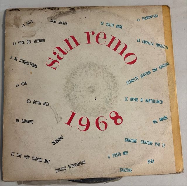 Sanremo 1968 - LP 33 Giri