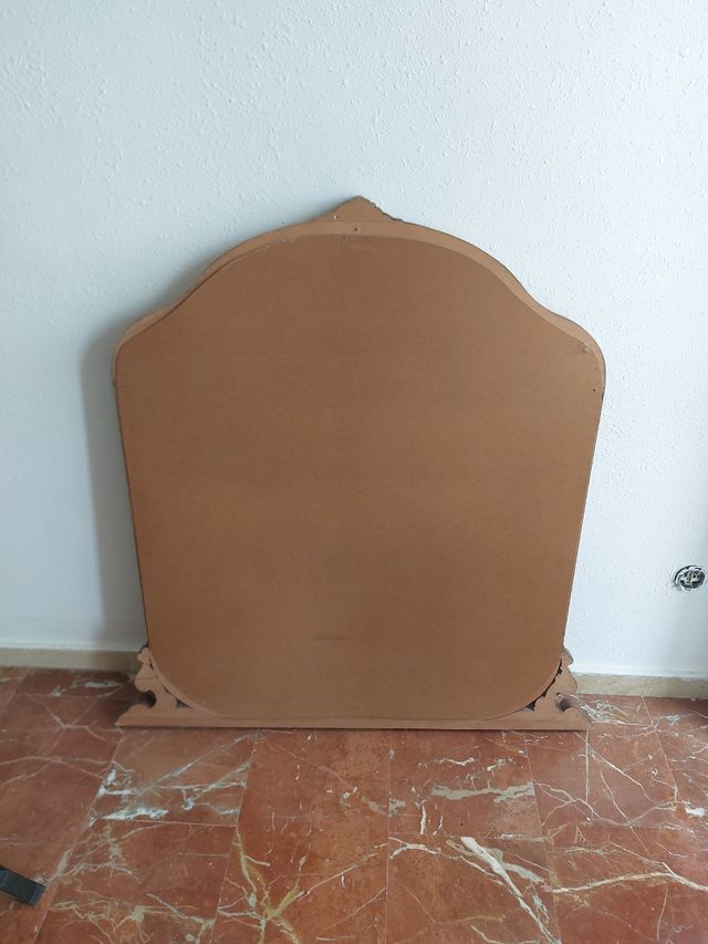 Espejo antiguo madera tallada