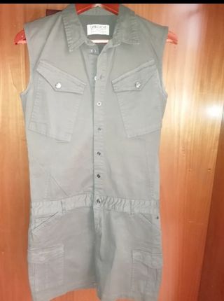 Vestido Cambalache verde oliva