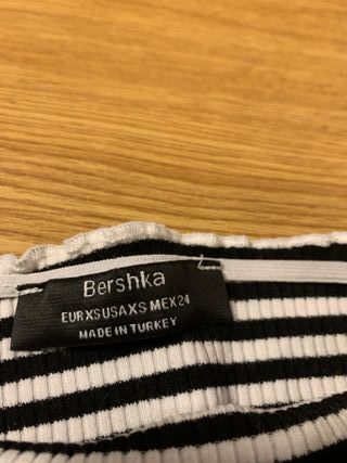 JERSEY,BERSHKA,TALLA:XS,MANGA TRES CUARTOS,LISTADO