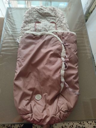 Saco silla paseo bebé rosa
