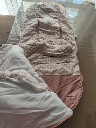 Saco silla paseo bebé rosa