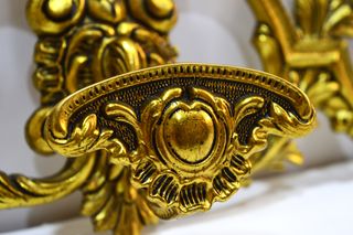 Perchero Isabelino bronce y latón