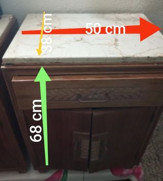 Recibidor & 2 mesitas noche antiguas