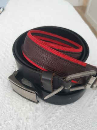 3 cinturones hombre de ellos, 2 piel 95cm - 100cm
