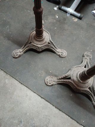 2 Bases mesa hierro forja