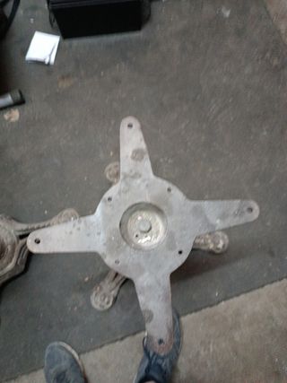 2 Bases mesa hierro forja