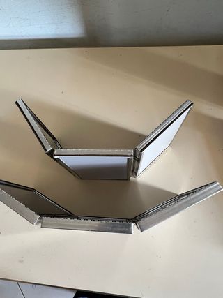 Cornici foto 6x metallo argentato