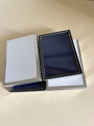 Cornici foto 6x metallo argentato