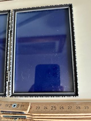 Cornici foto 6x metallo argentato