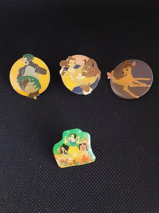 Pins Disney: Blancanieves, Bella, Bambi, Baloo