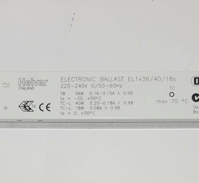 Reattore elettronico 1x36W