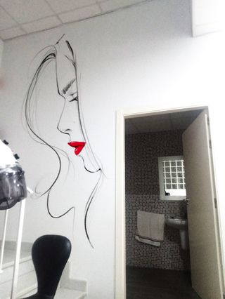 Mural graffiti: Deco interior pintor persiana art