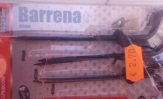 Juego 4 Barrenas (Brocas)