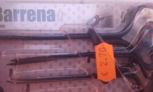 Juego 4 Barrenas (Brocas)