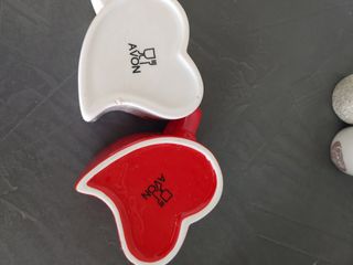 Tazze cuore ceramica - 2 pezzi