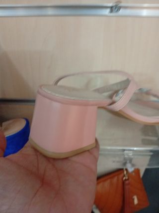 Sandalias ZAPALX rosa palo con pedreria 