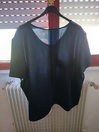Maglia donna blu e nera