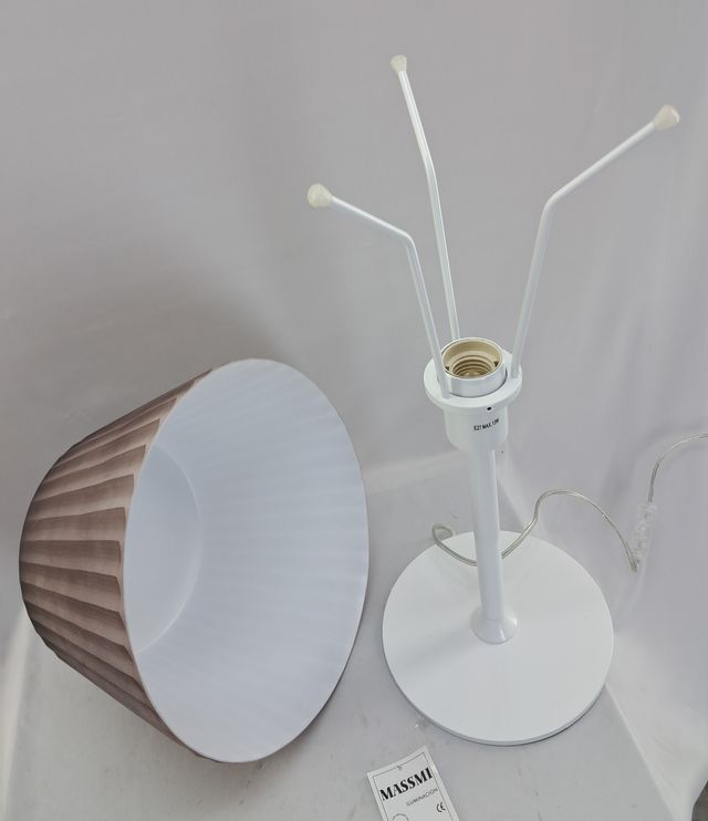 LÁMPARA MESA VINTAGE - CRISTAL ITALIANO TRIPLEX