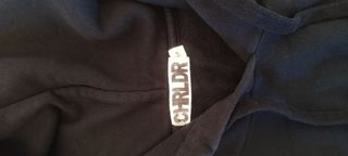 Camisola com capuz preta - Tamanho S