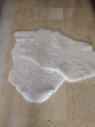 Alfombras blancas - Felpa - 2 uds