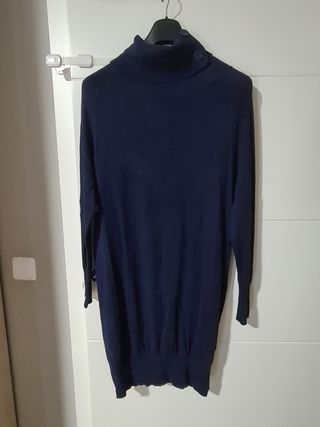 Vestido premamá azul marino