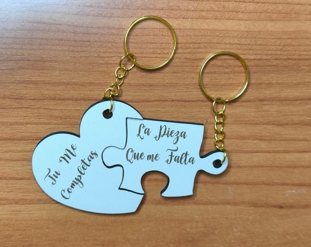 Llaveros Rompecabezas Corazón