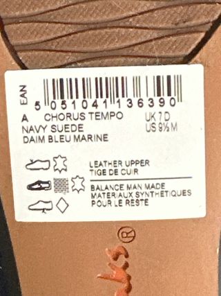 Zapatos Clarks azul marino.