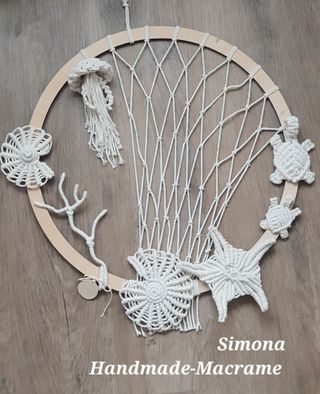 Arazzo macramè marino boho