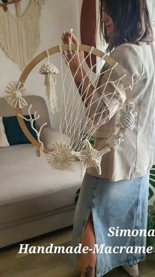 Arazzo macramè marino boho