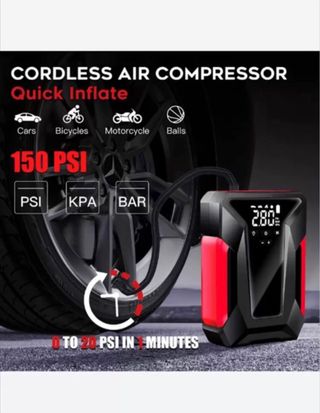 2 en 1 Arrancador de coche y compresión de aire