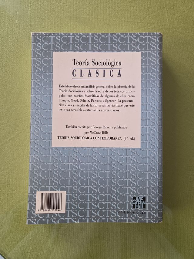 Teoría Sociológica Clásica. George Ritzer.