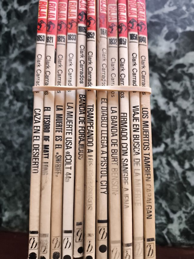 11 novelas de bolsillo del oeste de CLARK CARRADOS