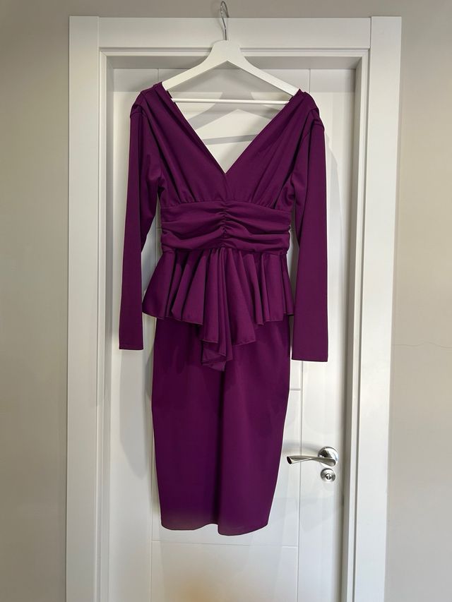 Vestido Emma Wu morado talla 38