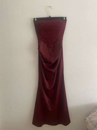 Vestido granate largo / Vestido Isabella Closet