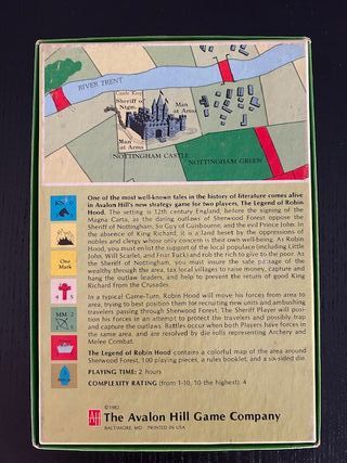 Avalon Hill, The Legend of Robin Hood