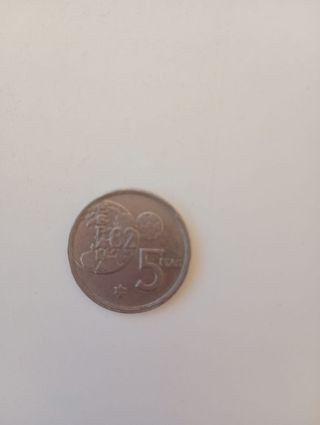 2 Monedas 5 Pesetas España 1980