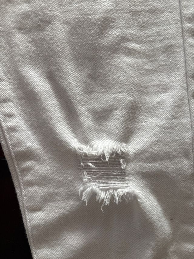 Vaqueros blancos mujer - Talla S