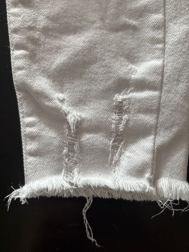 Vaqueros blancos mujer - Talla S