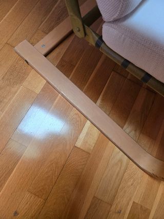 Sillón IKEA Poäng, beige y madera