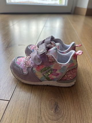 Scarpe bimba glitter rosa n 22