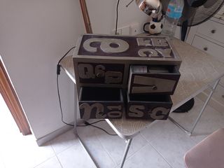 Caja de madera con cajones - Decorativa