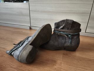 Botines marrón - Piel - Talla 41