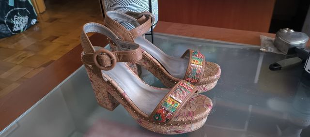 Sandalias Retorika verano - Marrón multicolor
