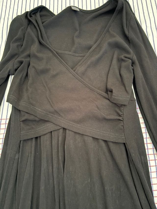 Vestido negro premamá SHEIN talla M