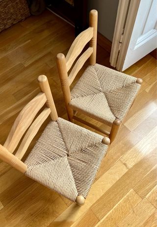 Silla de madera para niños 